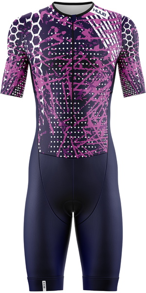 2026 HUUB Womens Collage Tri Suit COLTSNP - Navy / Pink